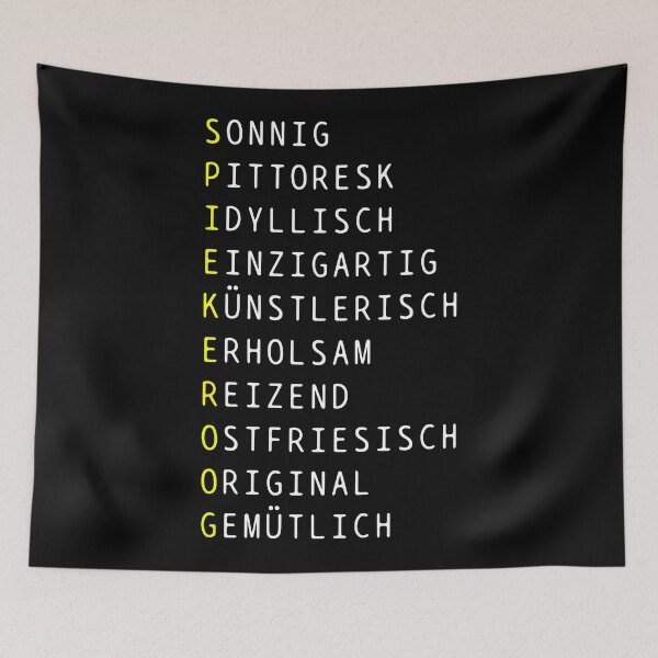Item preview, Spiekeroog adjectives designed and sold by crizzinho.