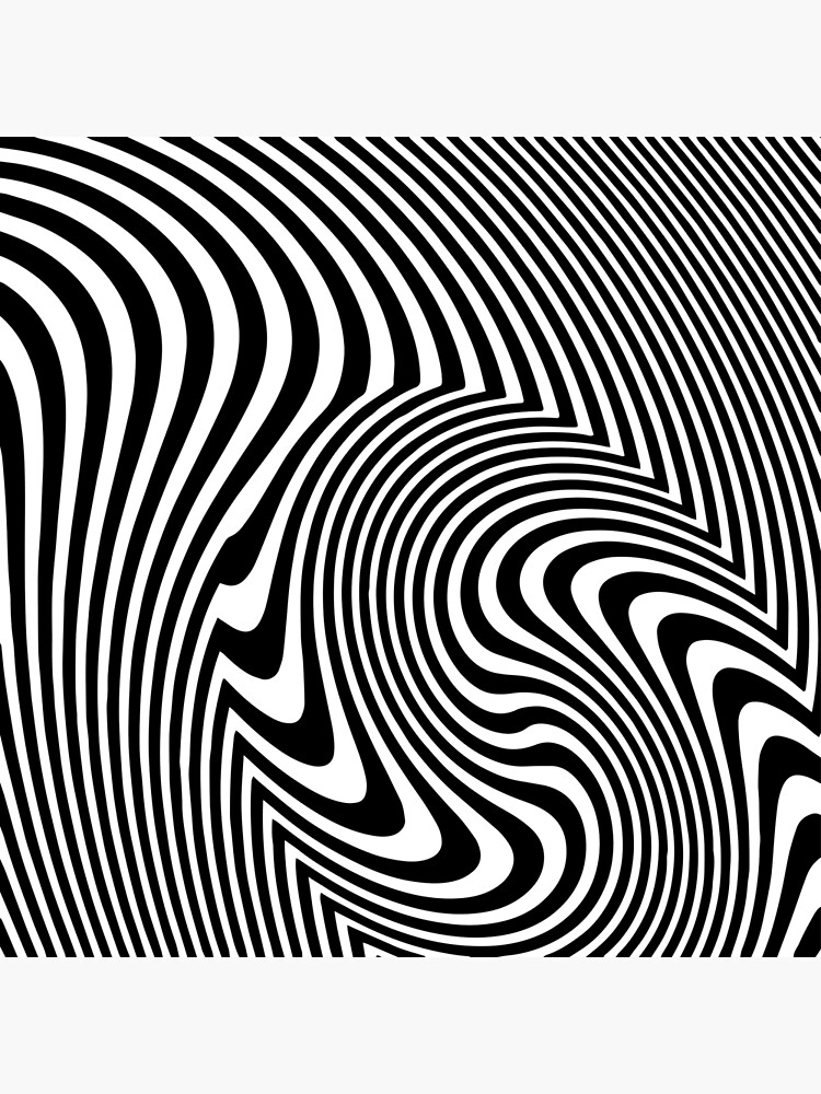 Black And White Op-Art Spiral Art Print for Sale by artsandsoul