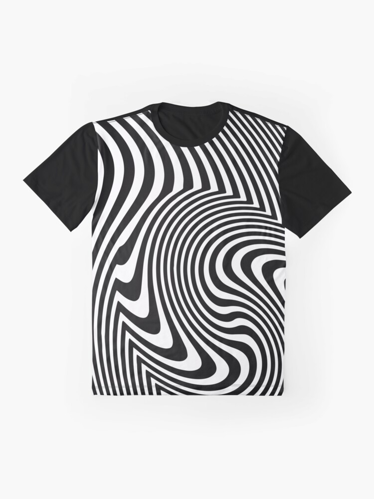 Optical Illusion Op Art Black And White T Shirt By Artsandsoul Redbubble