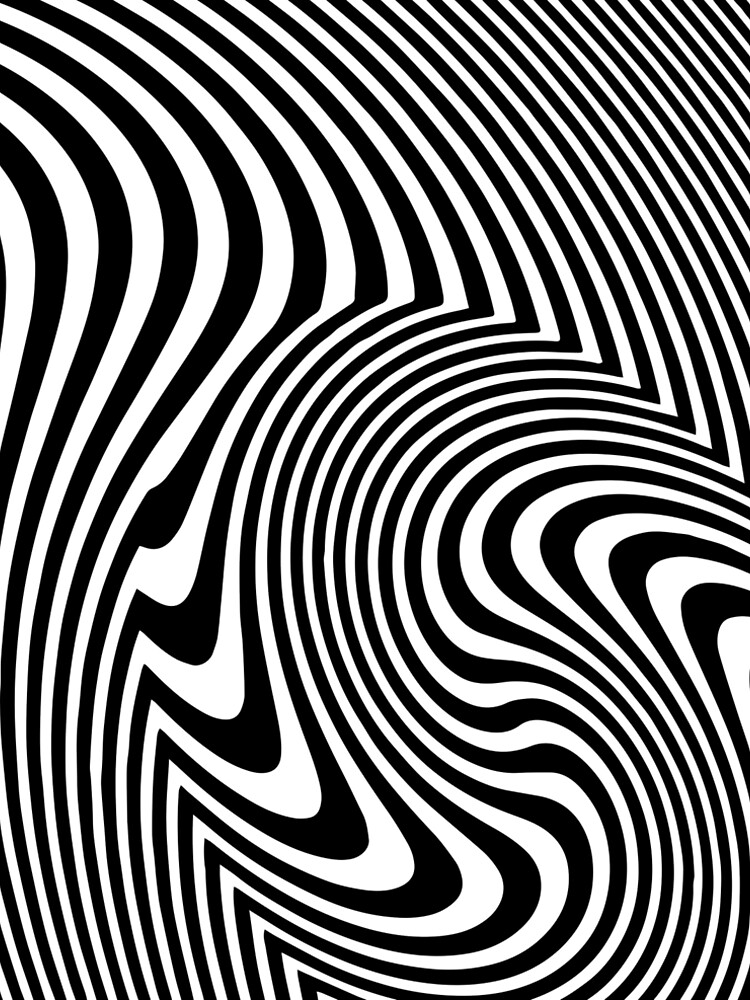 Black And White Op-Art Spiral Art Print for Sale by artsandsoul