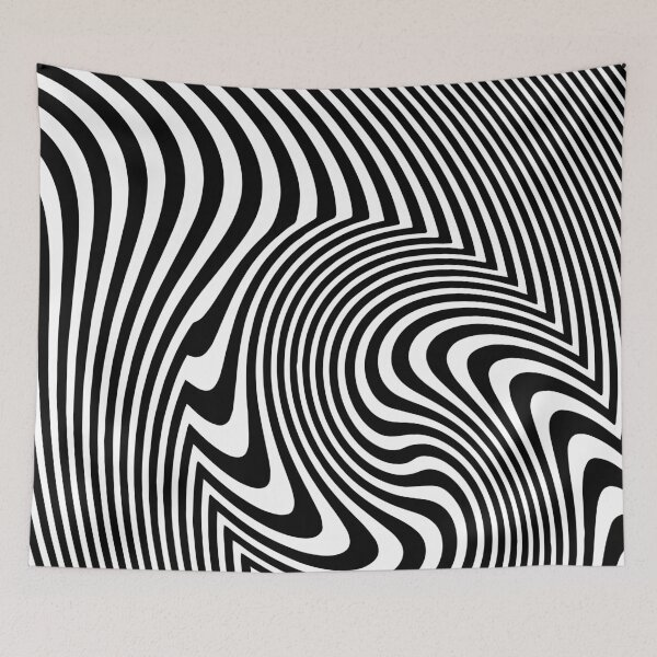Item preview, Optical Illusion Op Art Black And White designed and sold by artsandsoul.