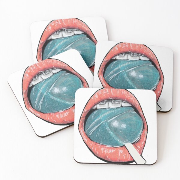 Item preview, Lips with Blue Lollipop designed and sold by Nicolashache.