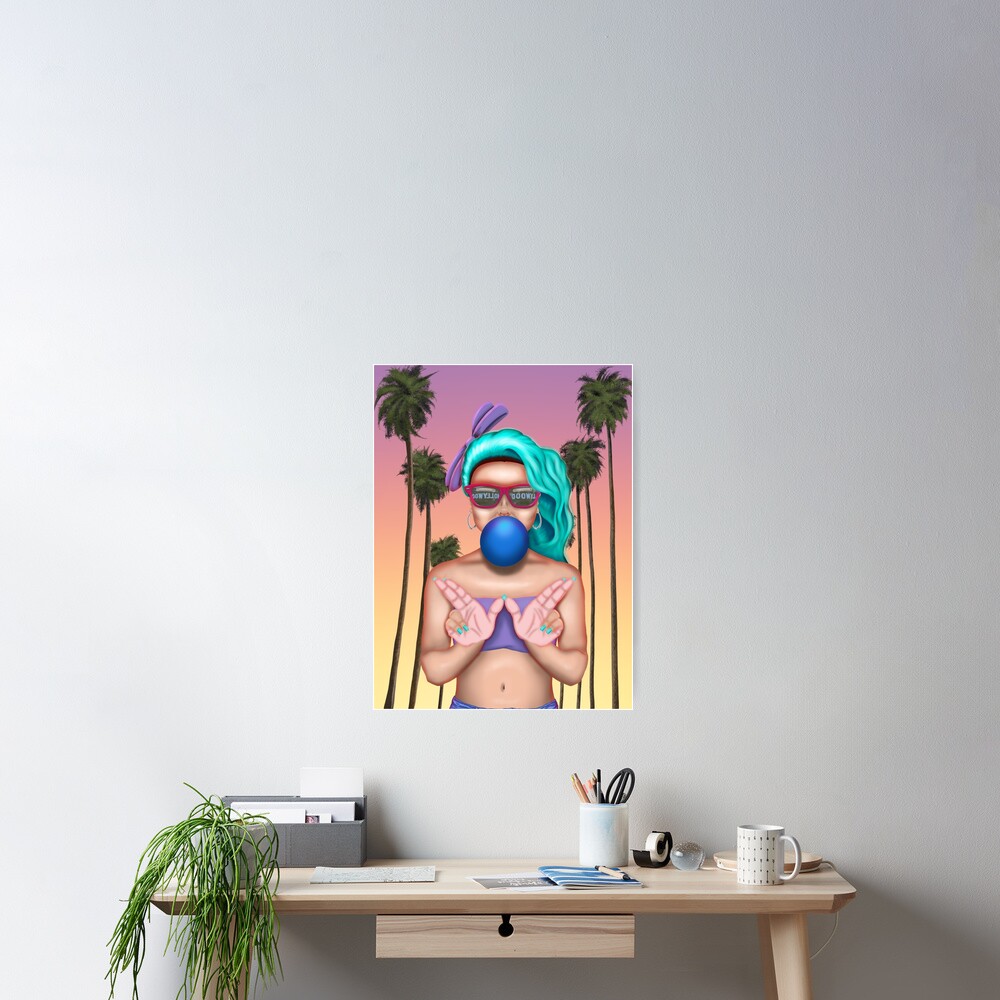 West Coast Cali Girl Poster