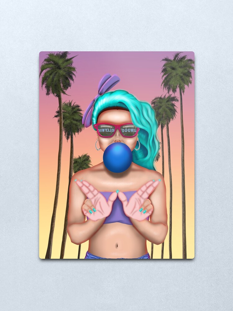 Alternate view of West Coast Cali Girl Metal Print
