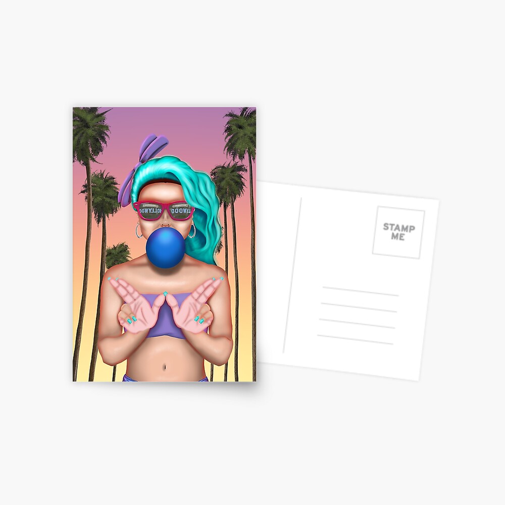 West Coast Cali Girl Postcard