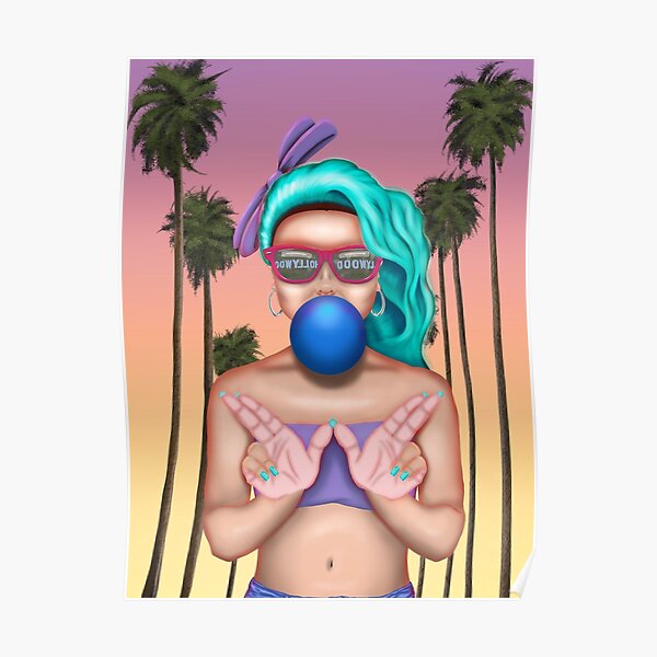 West Coast Cali Girl Poster