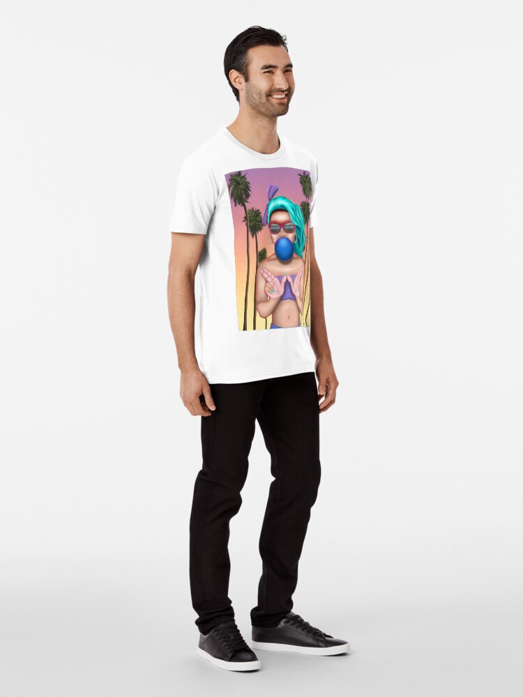 Alternate view of West Coast Cali Girl Premium T-Shirt