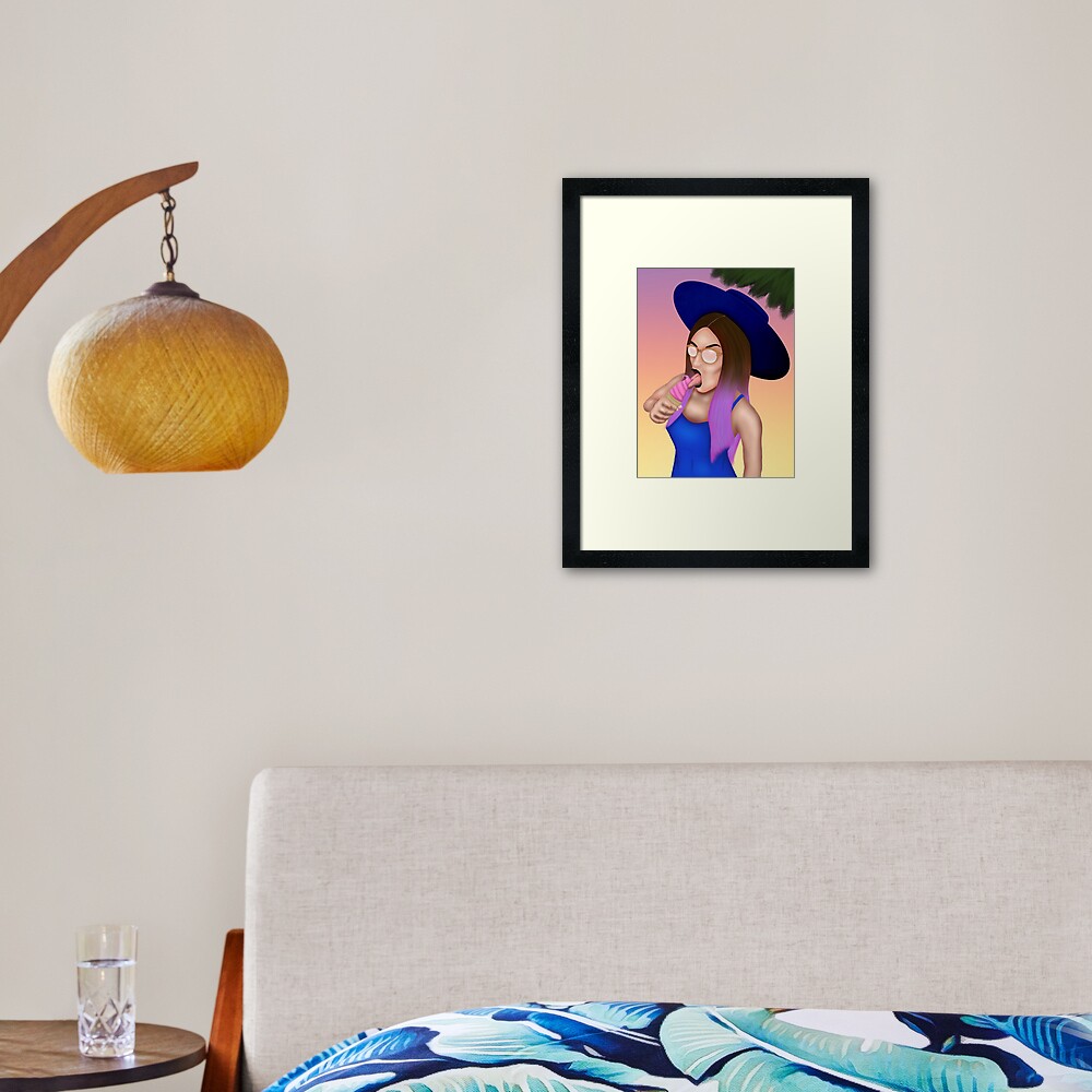 Witch Craft Cali Girl Framed Art Print