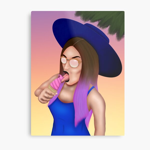 Witch Craft Cali Girl Metal Print