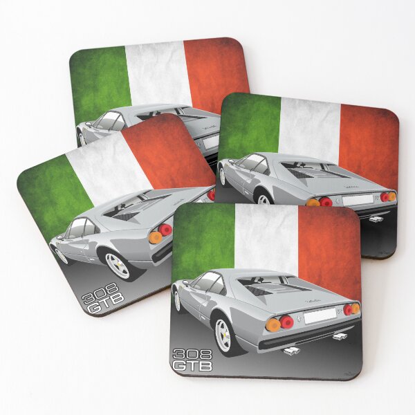 Item preview, 308 GTB silver designed and sold by car2oonz.
