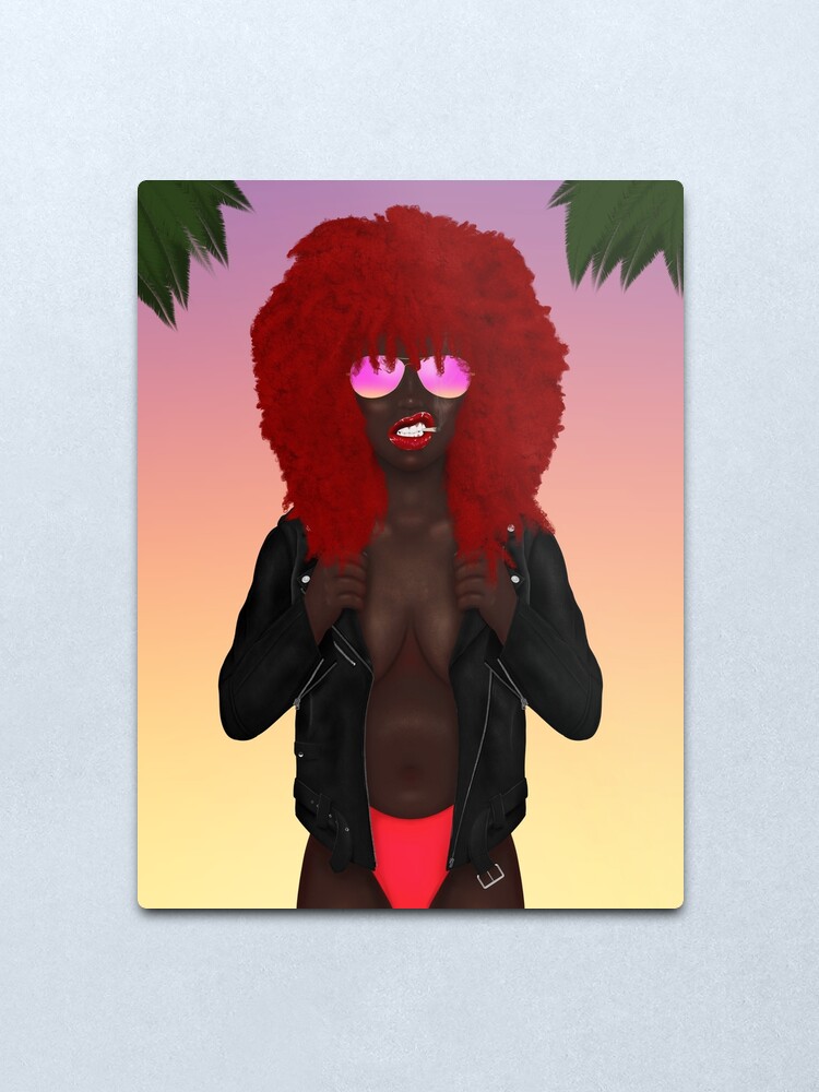 Alternate view of Wild Child Cali Girl Metal Print