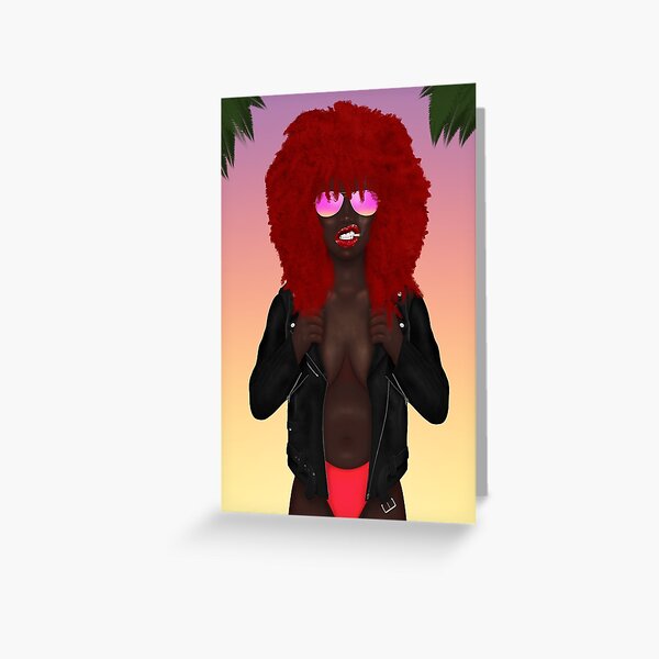 Wild Child Cali Girl Greeting Card