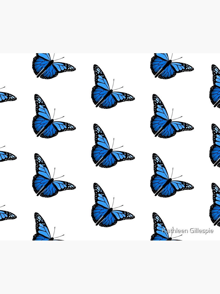 "Blue Butterfly Emoji " Throw Blanket for Sale by Kathleengillesp