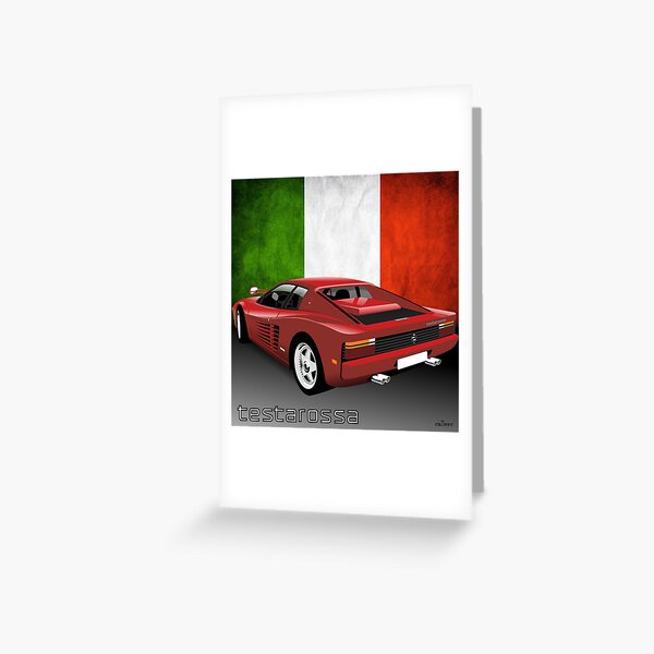 Item preview, Ferrari Testarossa red designed and sold by car2oonz.