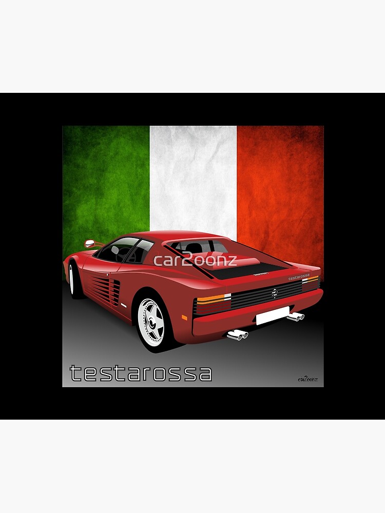 Ferrari Testarossa red Tapestry for Sale by car2oonz