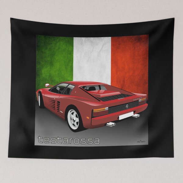 Item preview, Ferrari Testarossa red designed and sold by car2oonz.