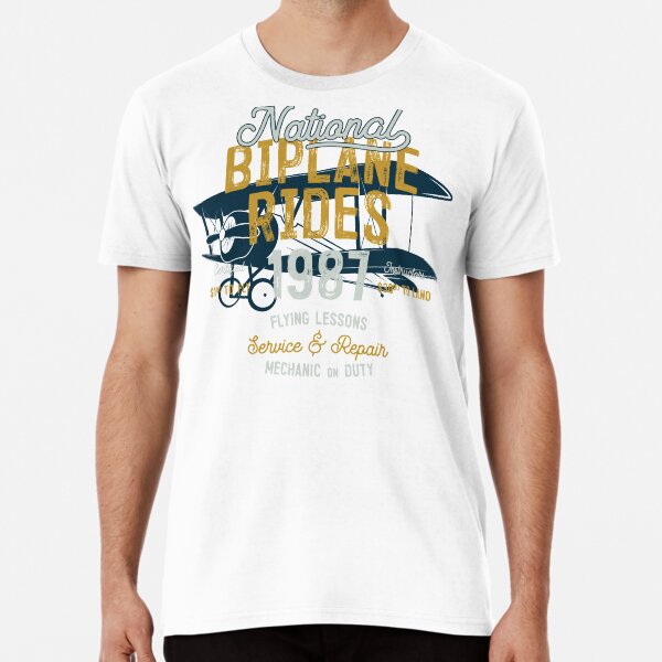 National Biplane Rides Camiseta premium