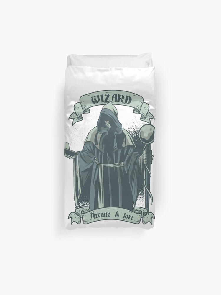Wizard Fantasy Rpg Character Duvet Cover By Thedarksideof30 Redbubble - roblox character duvet covers redbubble