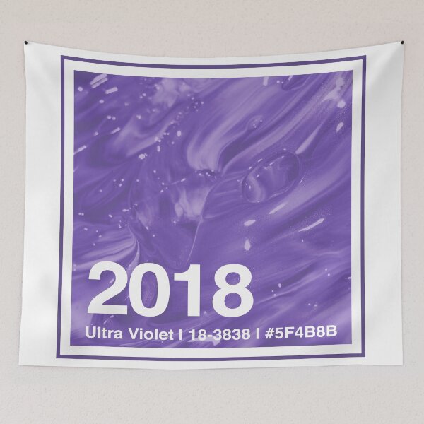 Aperçu de l'œuvre 2018 | Ultra Violet | Couleur de l'année créée et vendue par GroovyRaffRaff.
