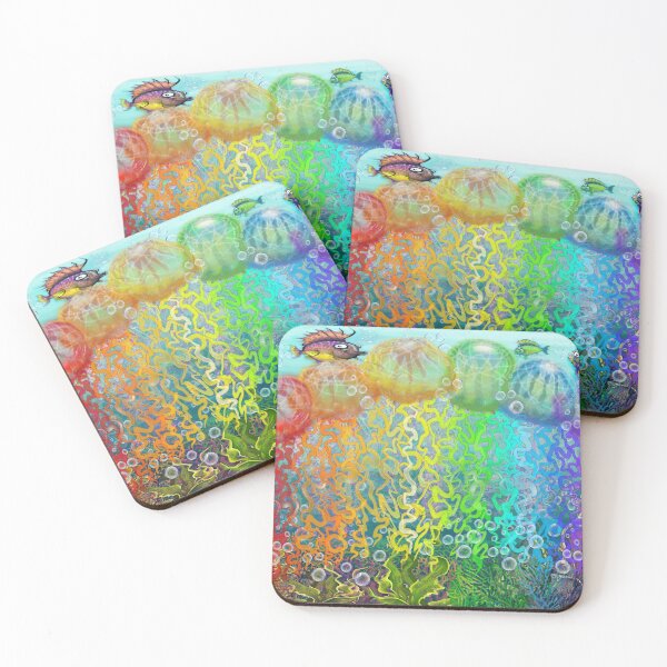 Item preview, Aqua Rainbow Jellyfish designed and sold by Kevin Middleton.