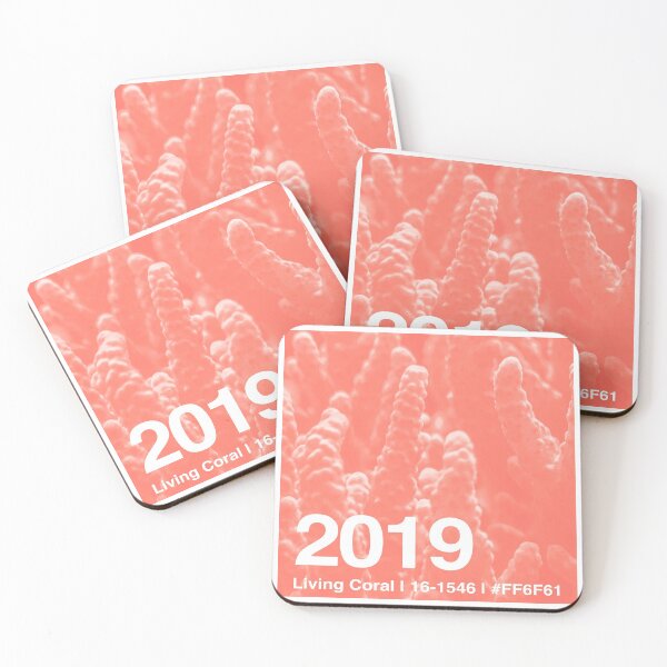 Item preview, 2019 | Living Coral | Color of the Year designed and sold by GroovyRaffRaff.