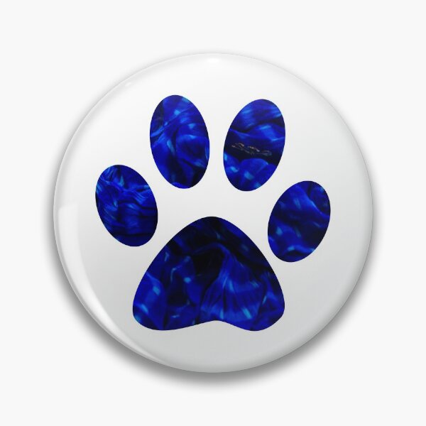 Item preview, Blue Tie Dye Paw Print designed and sold by KCPetPortraits.