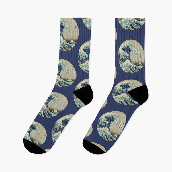 Item preview, Great Wave off Kanagawa circle designed and sold by monsterplanet.
