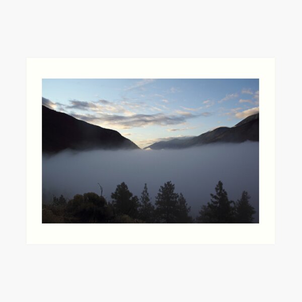 Fog on the Highway Art Print