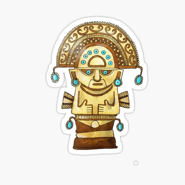 Item preview, statue gold of incas designed and sold by lara-kaluga.