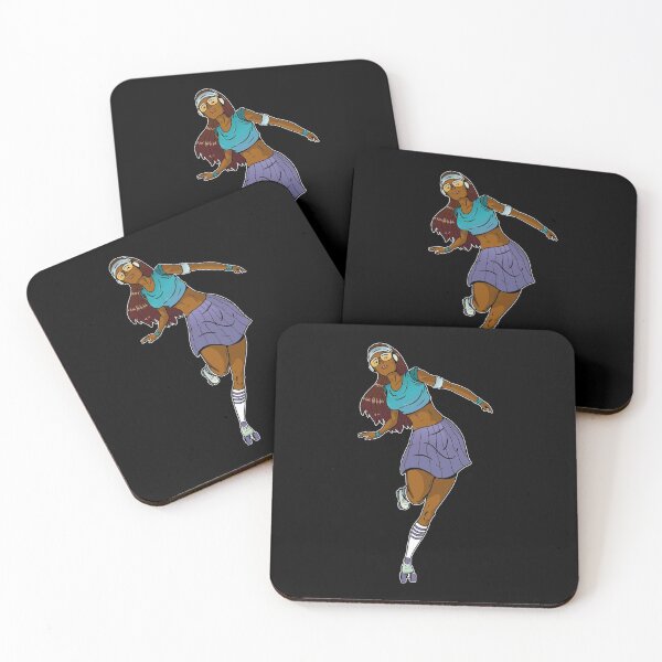 Item preview, Retro girl with roller skates. designed and sold by emphatic.