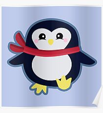 Kawaii Penguin Poster