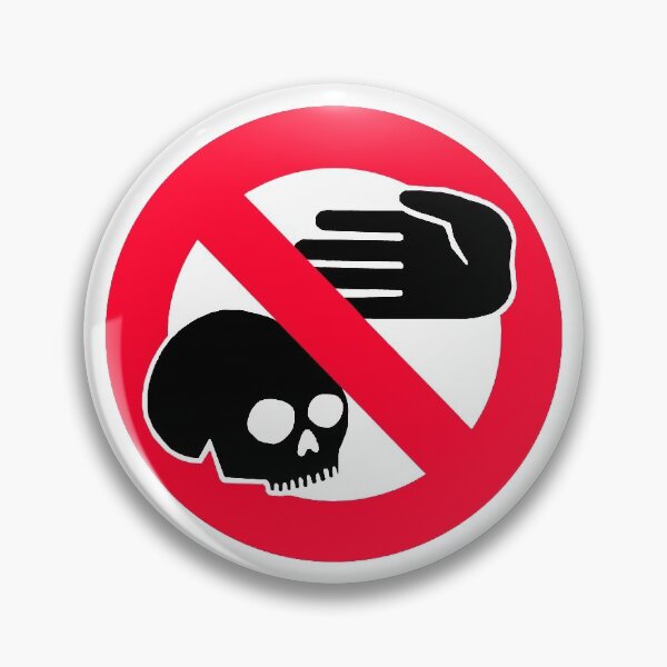 Item preview, don't touch the skulls sign from the paris catacombs designed and sold by CleverJane.