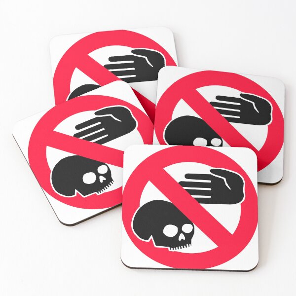 Item preview, don't touch the skulls sign from the paris catacombs designed and sold by CleverJane.