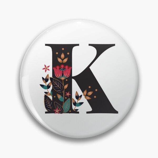 Item preview, K - Floral Initial Letter designed and sold by karspaul.