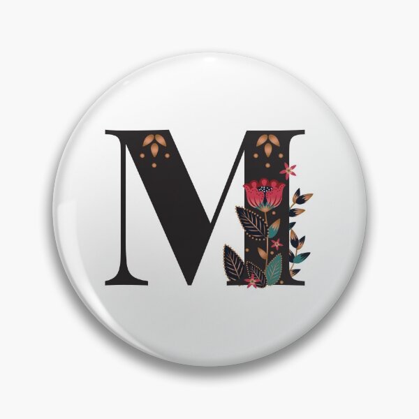 Item preview, M - Floral Initial Letter designed and sold by karspaul.