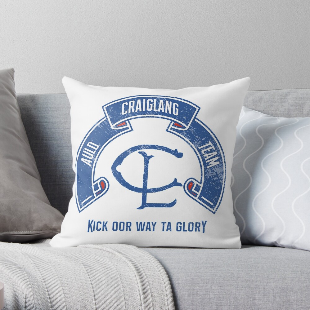 New Arrival Still Game Craiglang Auld Team (Glasgow Rangers Inspired) Throw Pillow by MrTennant TP-GIFG7BNK
