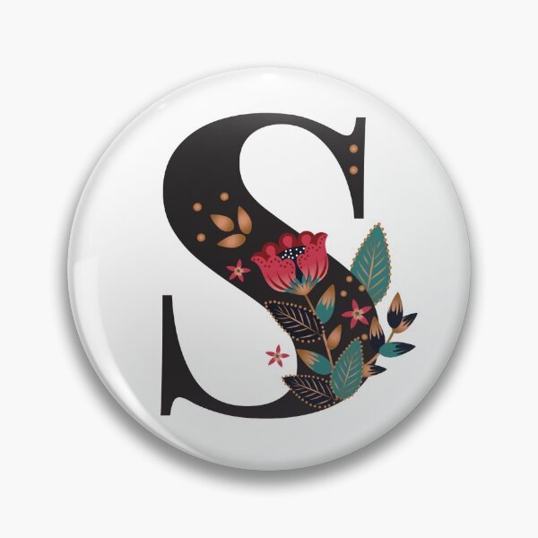 Item preview, S - Floral Initial Letter designed and sold by karspaul.