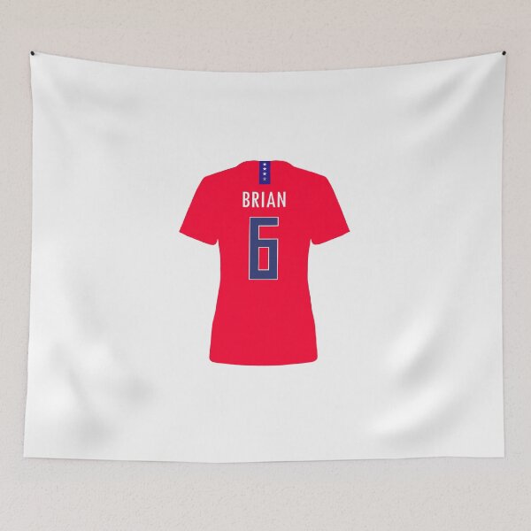 Artikelvorschau, Morgan Brian Red USWNT Trikot entworfen und verkauft von mappsart.