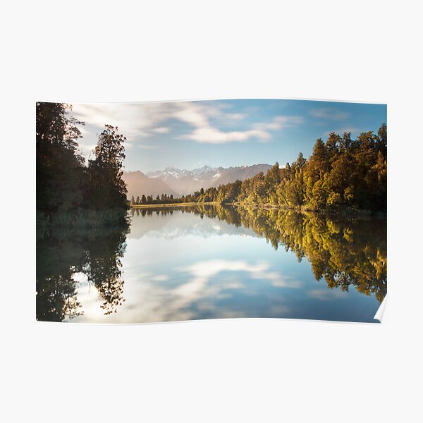 The Colors Of Lake Matheson Poster