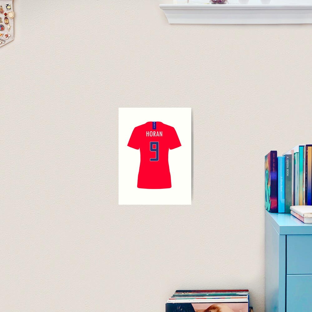 Lindsey Horan Red USWNT Jersey Poster for Sale by mappsart