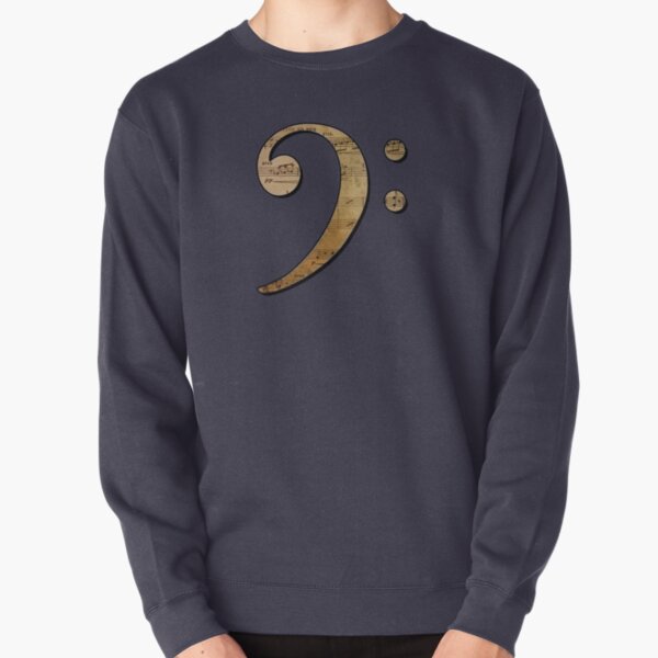 Bass Clef Sheet Music Pullover Sweatshirt