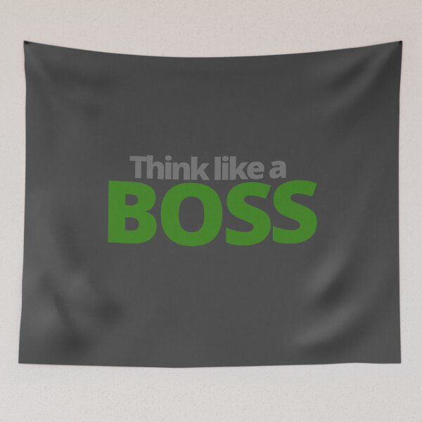 Item preview, Grey and green think like a boss designed and sold by Sweetsavy.