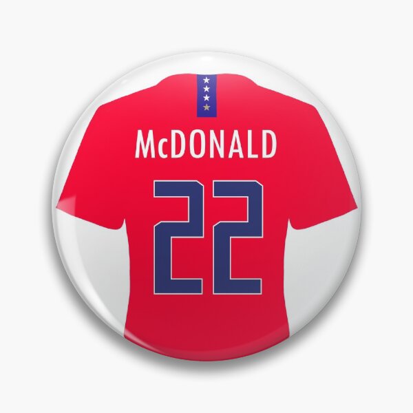 Artikelvorschau, Jessica McDonald Red USWNT Trikot entworfen und verkauft von mappsart.