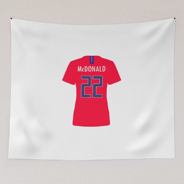 Item preview, Jessica McDonald Red USWNT Jersey designed and sold by mappsart.