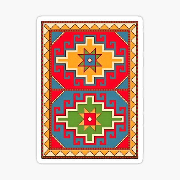 Aremenian Traditional Art 2 Հայկական ավանդական արվեստ Sticker
