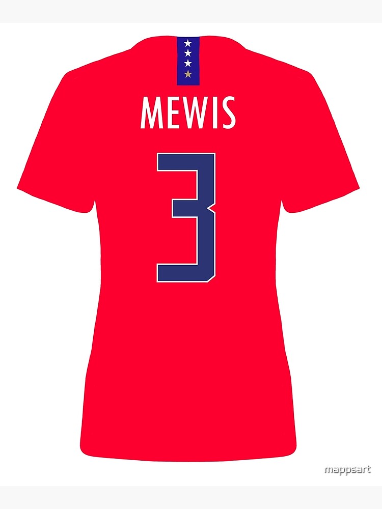 Sam Mewis Red USWNT Jersey Poster for Sale by mappsart