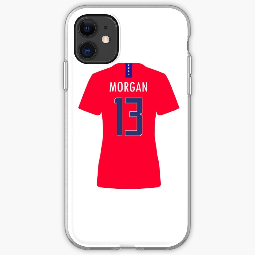 Alex Morgan Red Uswnt Trikot Iphone Hulle Cover Von Mappsart Redbubble