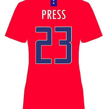 Christen Press Red USWNT Jersey Poster