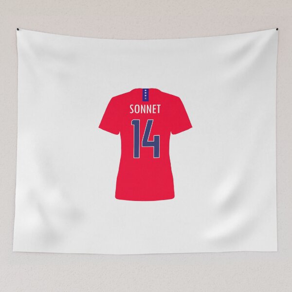 Artikelvorschau, Emily Sonnet Red USWNT Trikot entworfen und verkauft von mappsart.