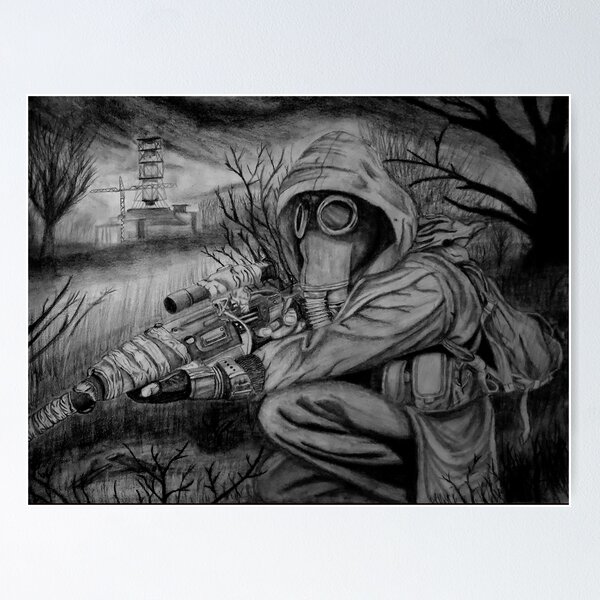 Stalker in the brush Poster
